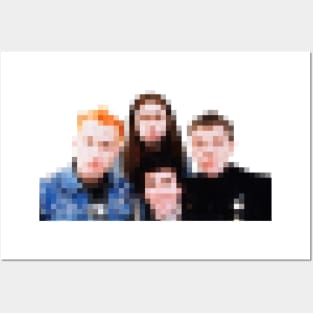 Pixelated Classic Young Ones Design - 80s British Comedy Posters and Art